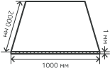 Лист нержавеющий  1х1000х2000 мм.  AISI 409 (08Х13) холоднокатаный,  матовый
