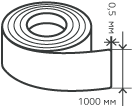 Рулон нержавеющий 0,5х1000 мм.  AISI 201 (12Х15Г9НД) холоднокатаный,  матовый