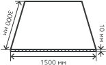 Лист нержавеющий  10х1500х3000 мм.  AISI 409 (08Х13) горячекатаный,  матовый