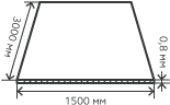 Лист нержавеющий  0,8х1500х3000 мм.  AISI 409 (08Х13) холоднокатаный,  матовый